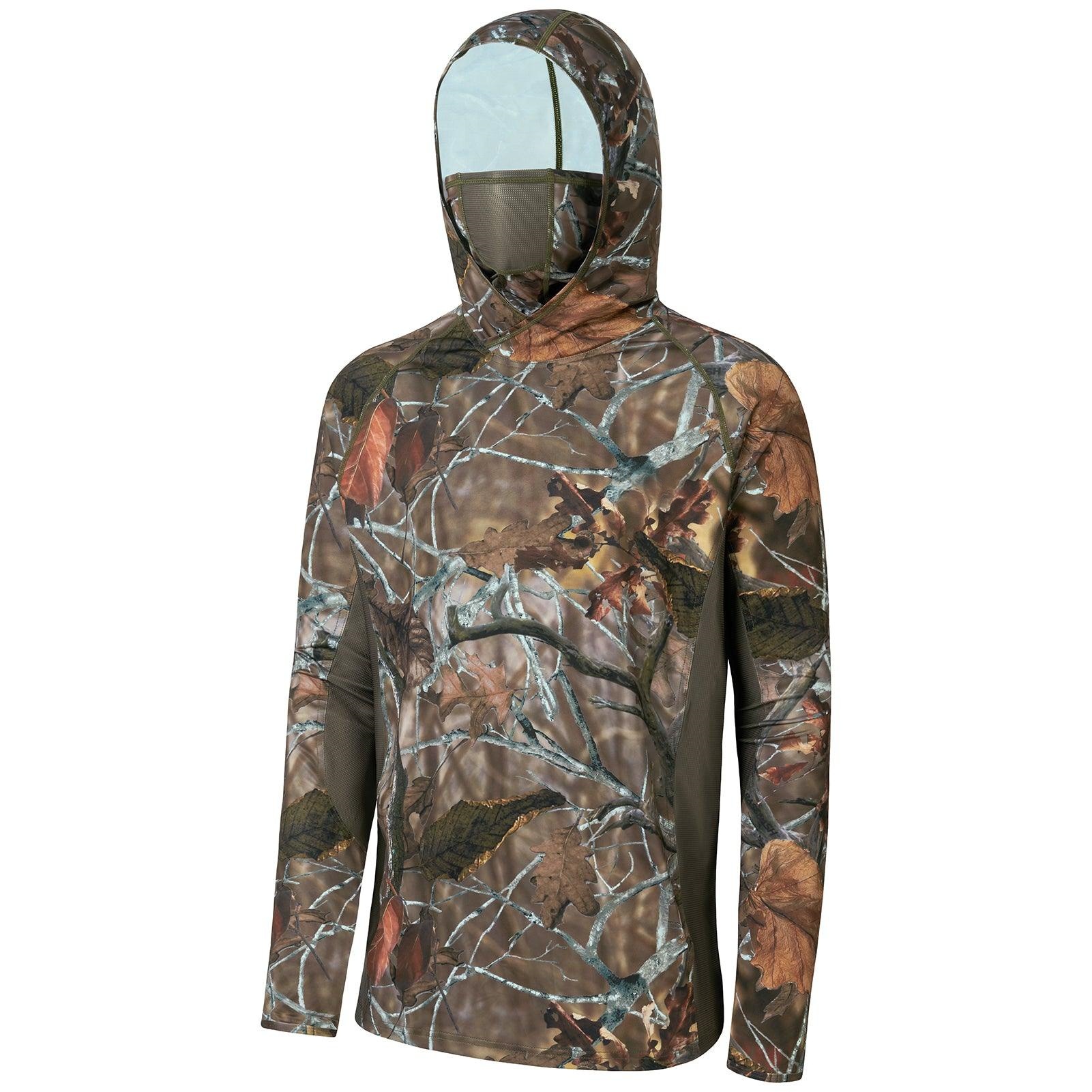 Fishing Mask Sun Protection - Maglia da uomo con cappuccio e