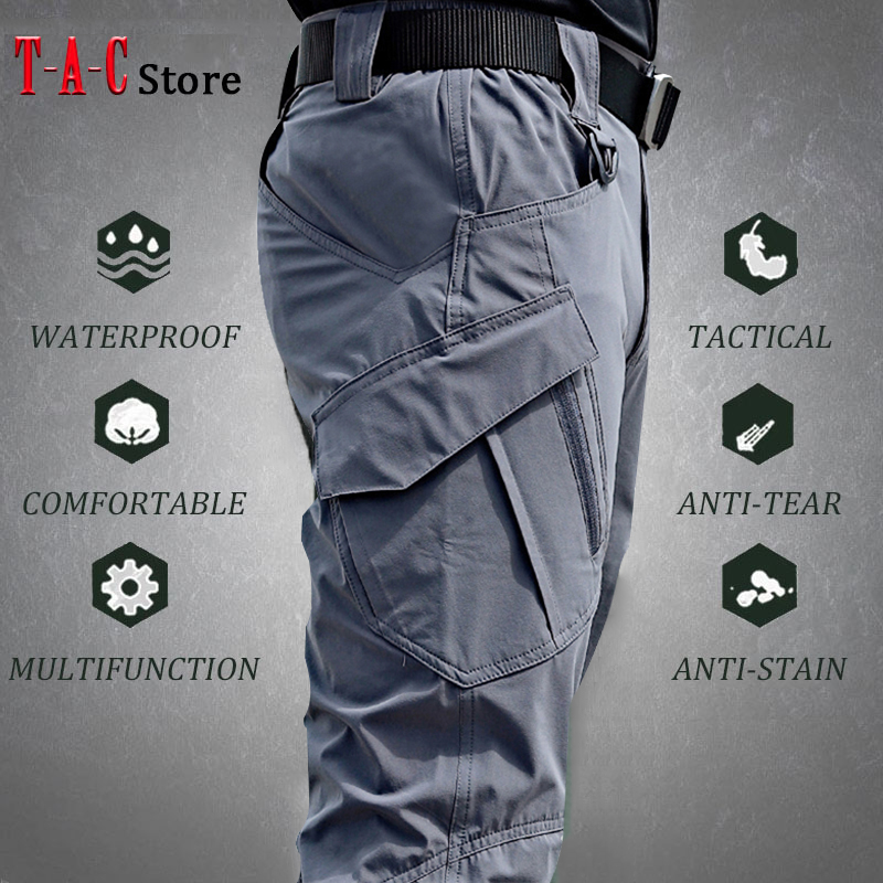 Fishing Pants Waterproof - Pantaloni cargo tattici da uomo Pantaloni