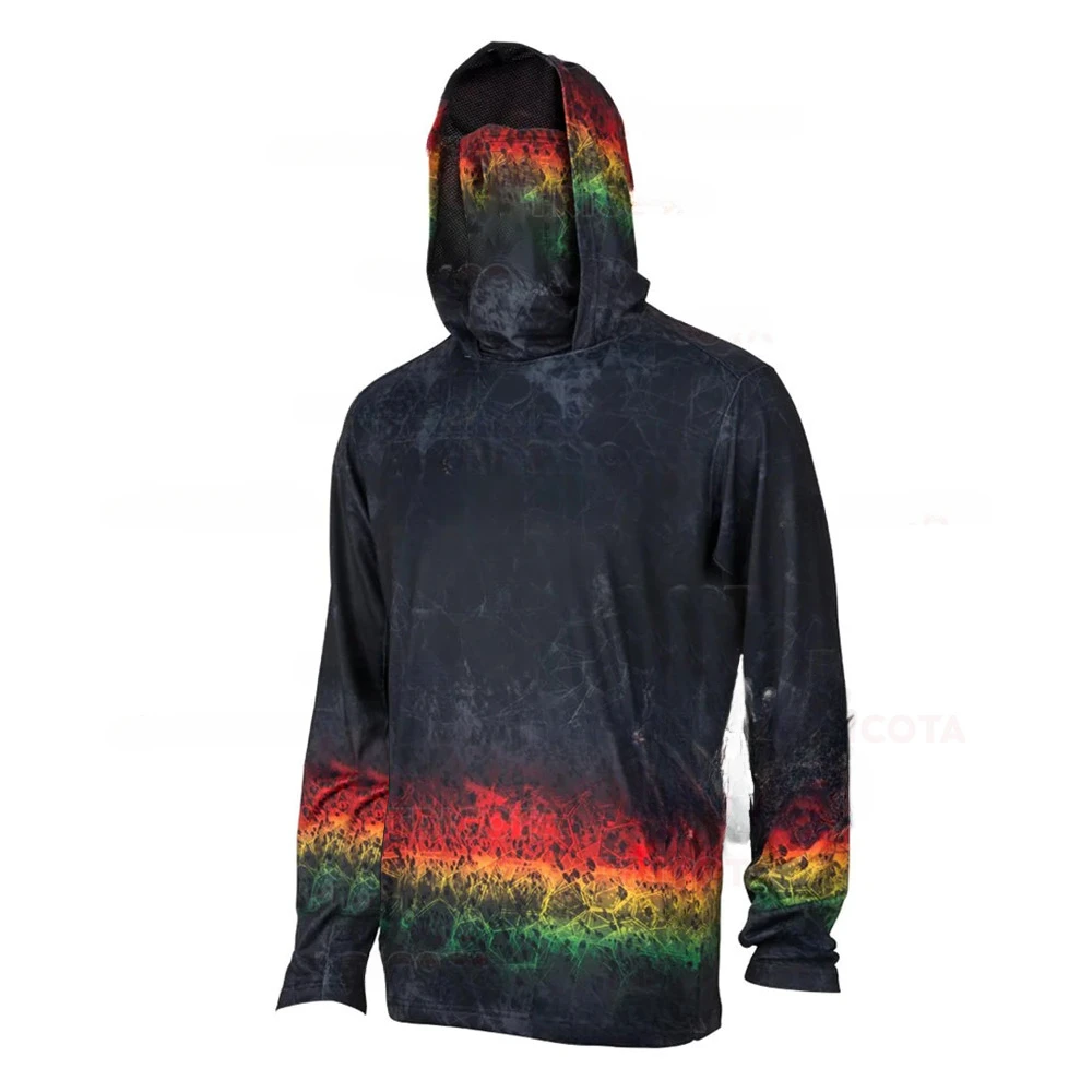 Fishing Mask Sun Protection - Magliette da pesca con cappuccio da