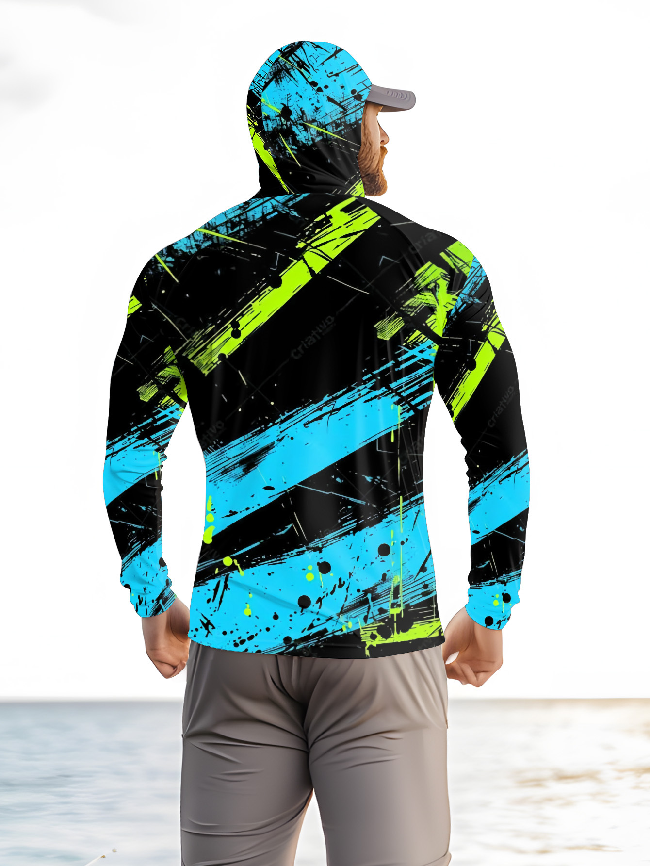Felpa da pesca da uomo, manich - Fishing Shirt Uv Protection recensione e prezzo