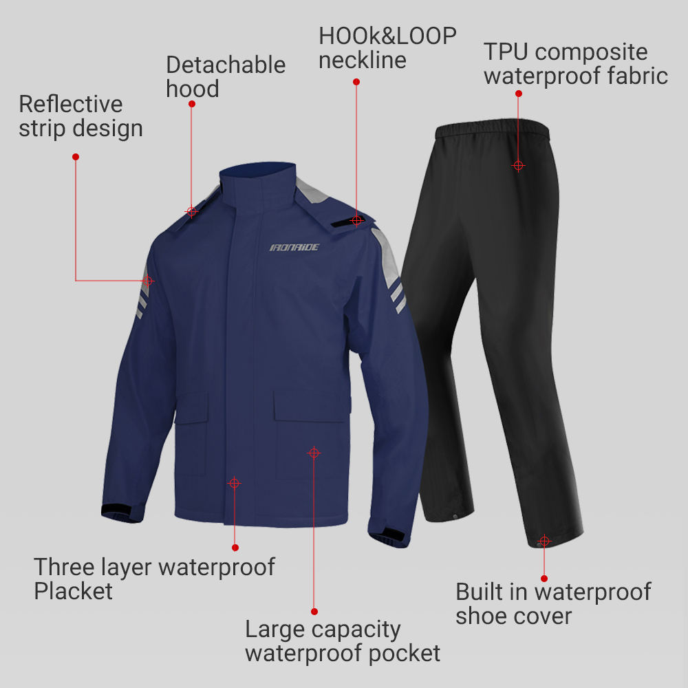 Tuta impermeabile da moto da u - Fishing Rain Suit recensione e prezzo